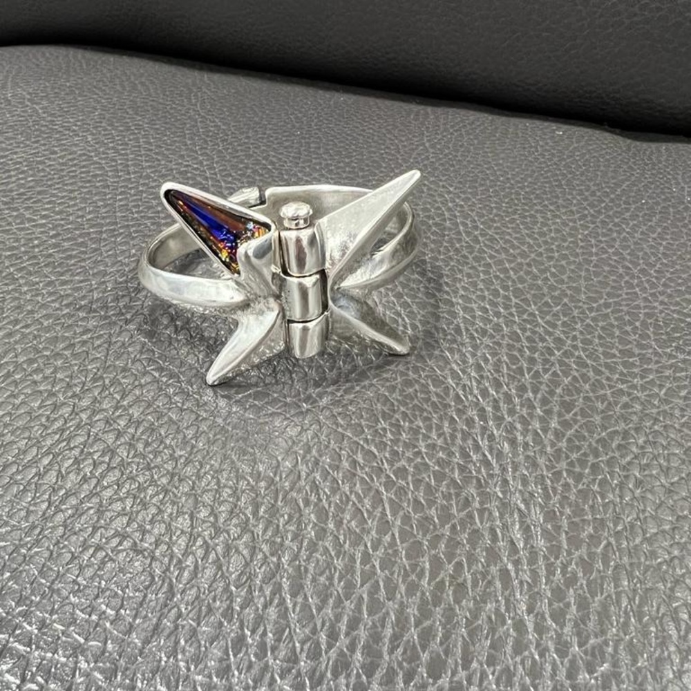 UNO de 50 butterfly cuff bracelet titled “crystal elements”